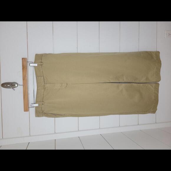 J Crew size 12 khaki chino cropped wide leg pants - Picture 1 of 5